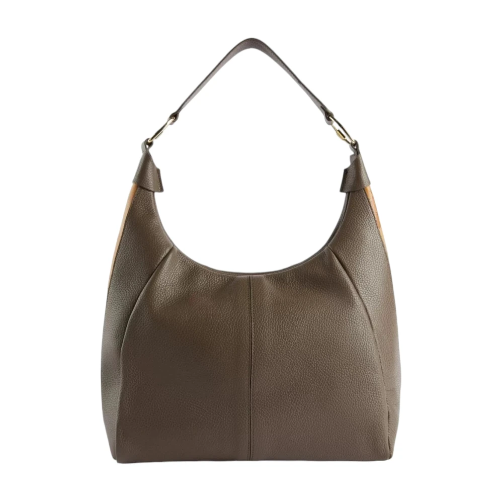 Alviero Martini 1a Classe Granata Leren Schoudertas Brown Dames