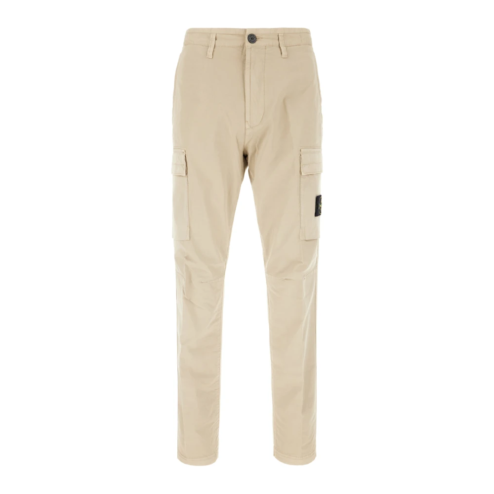 Stone Island Stijlvolle Broeken voor Mannen Beige Heren