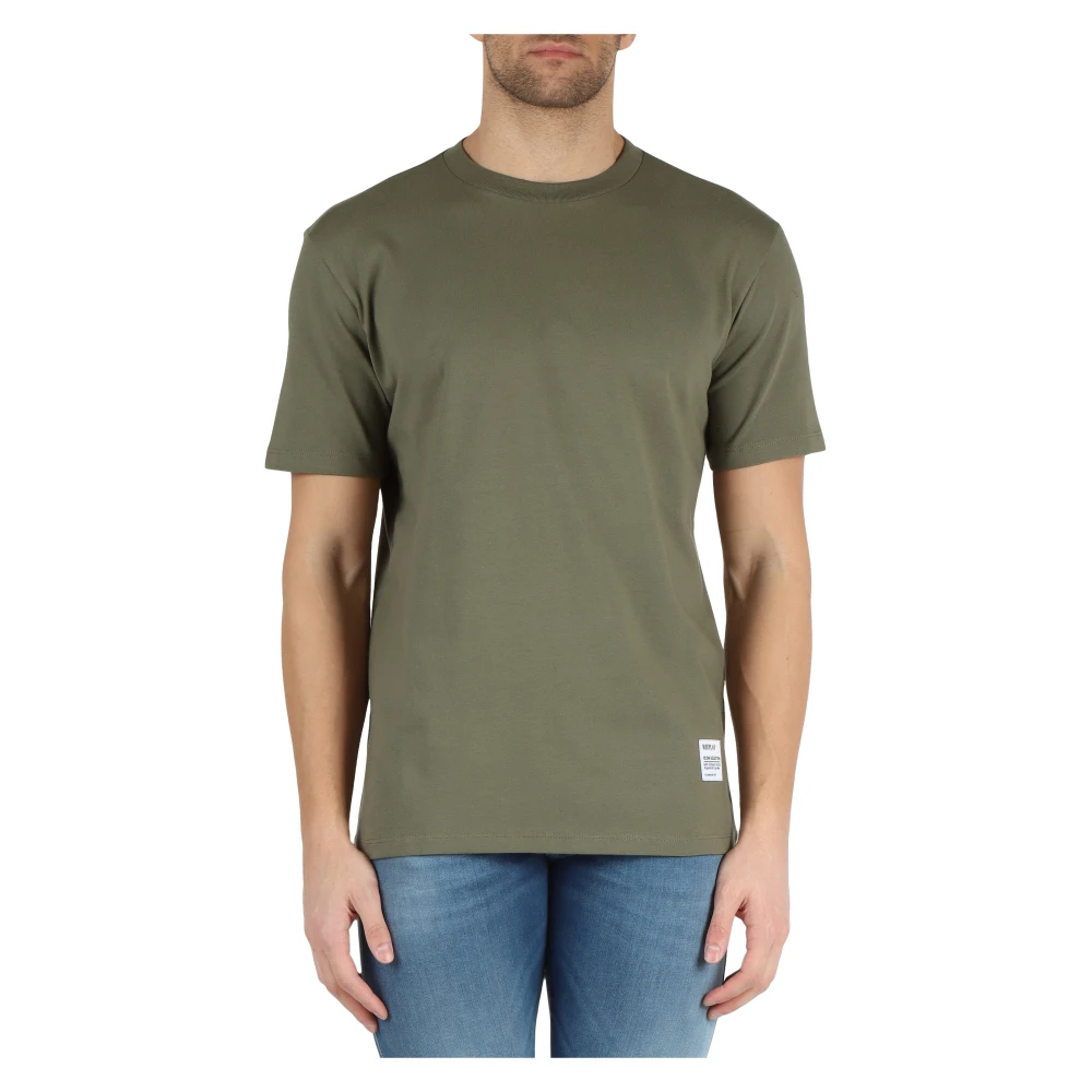 Replay Katoenen T-shirt met Logo Green Heren