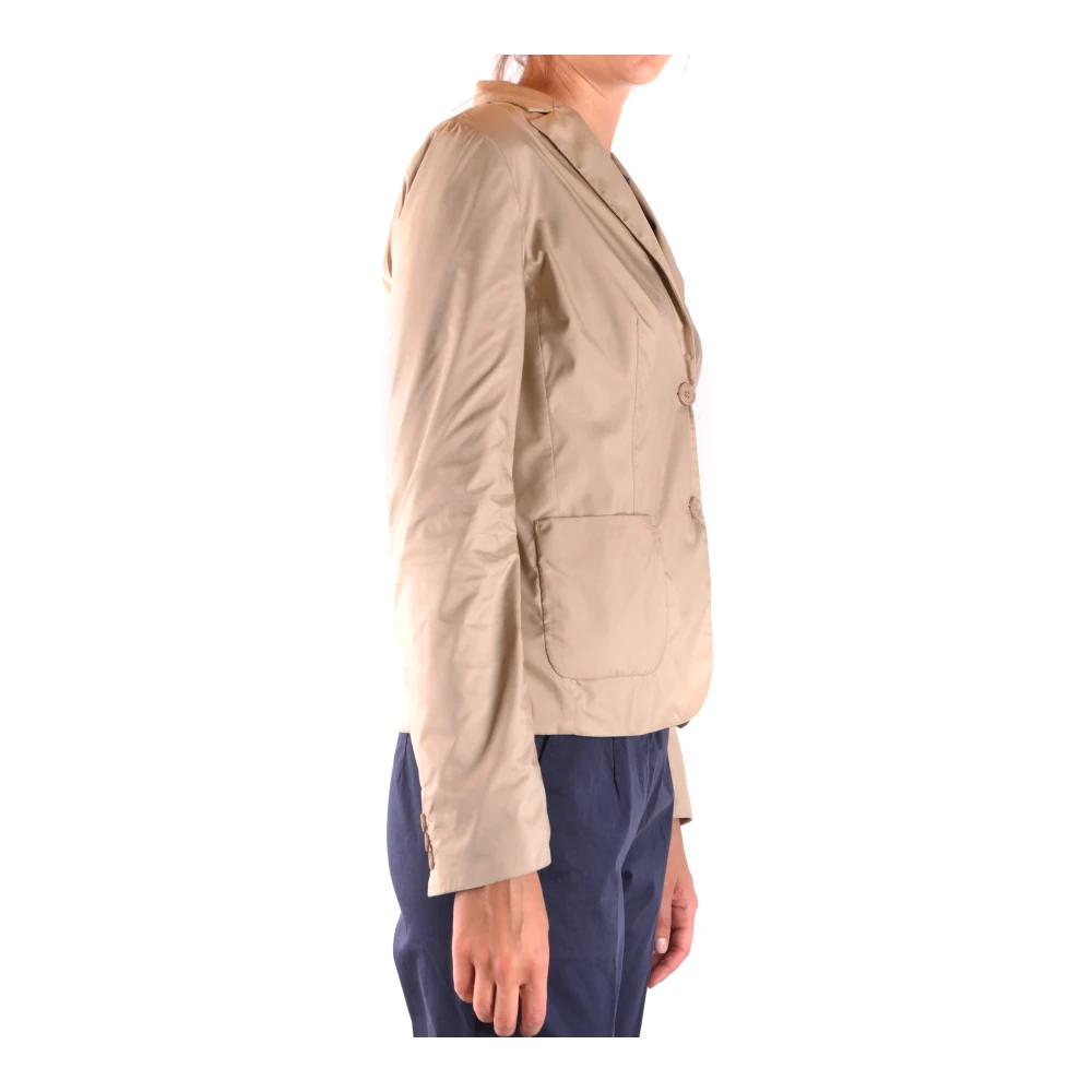Aspesi Punk-geïnspireerd leren jack Beige Dames