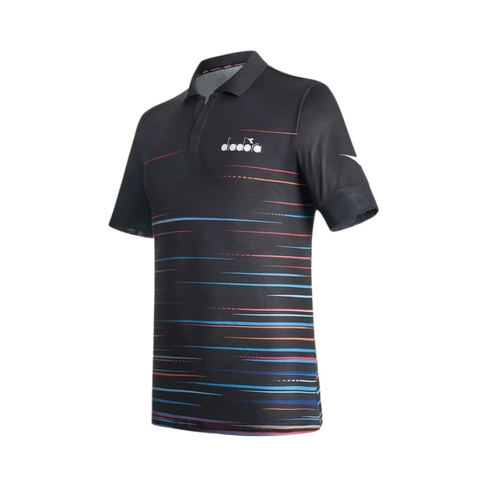 Diadora Men's Black Polo Shirts, Xl, Polo Shirts