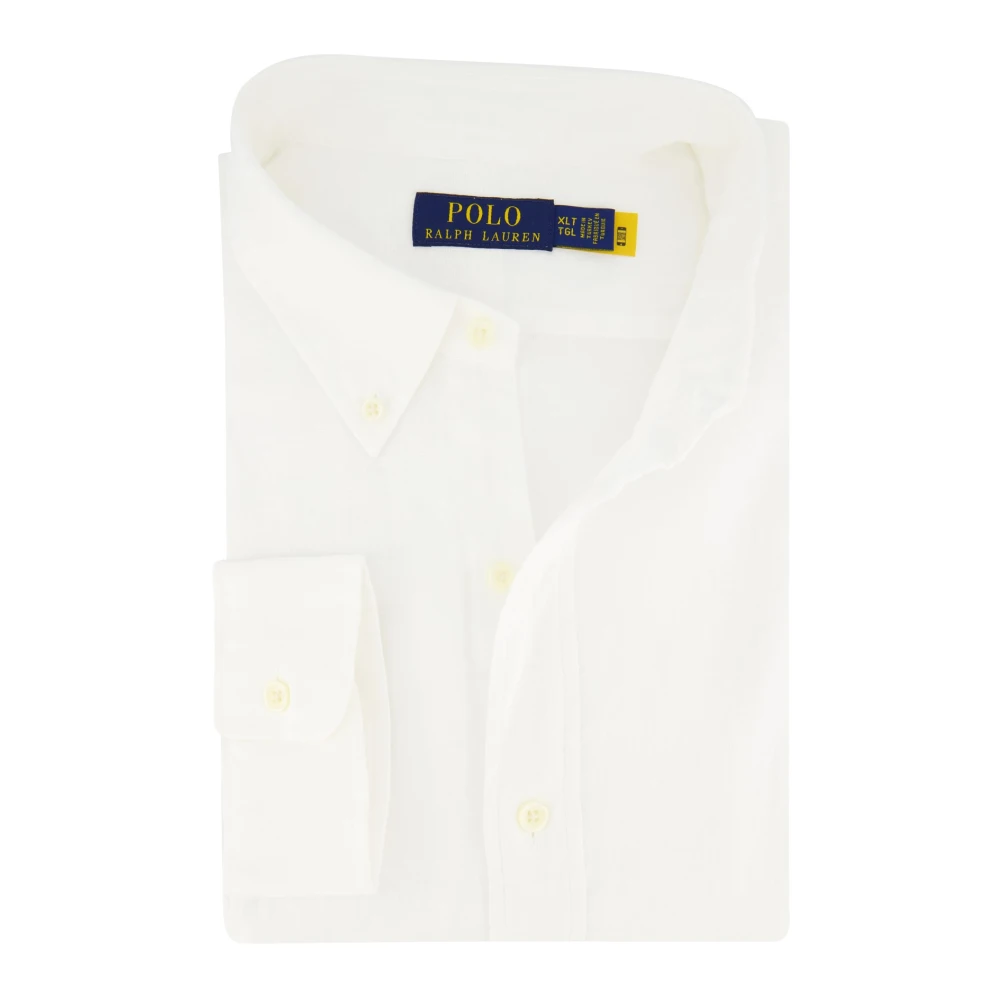 Polo Ralph Lauren Wit casual linnen overhemd White Heren