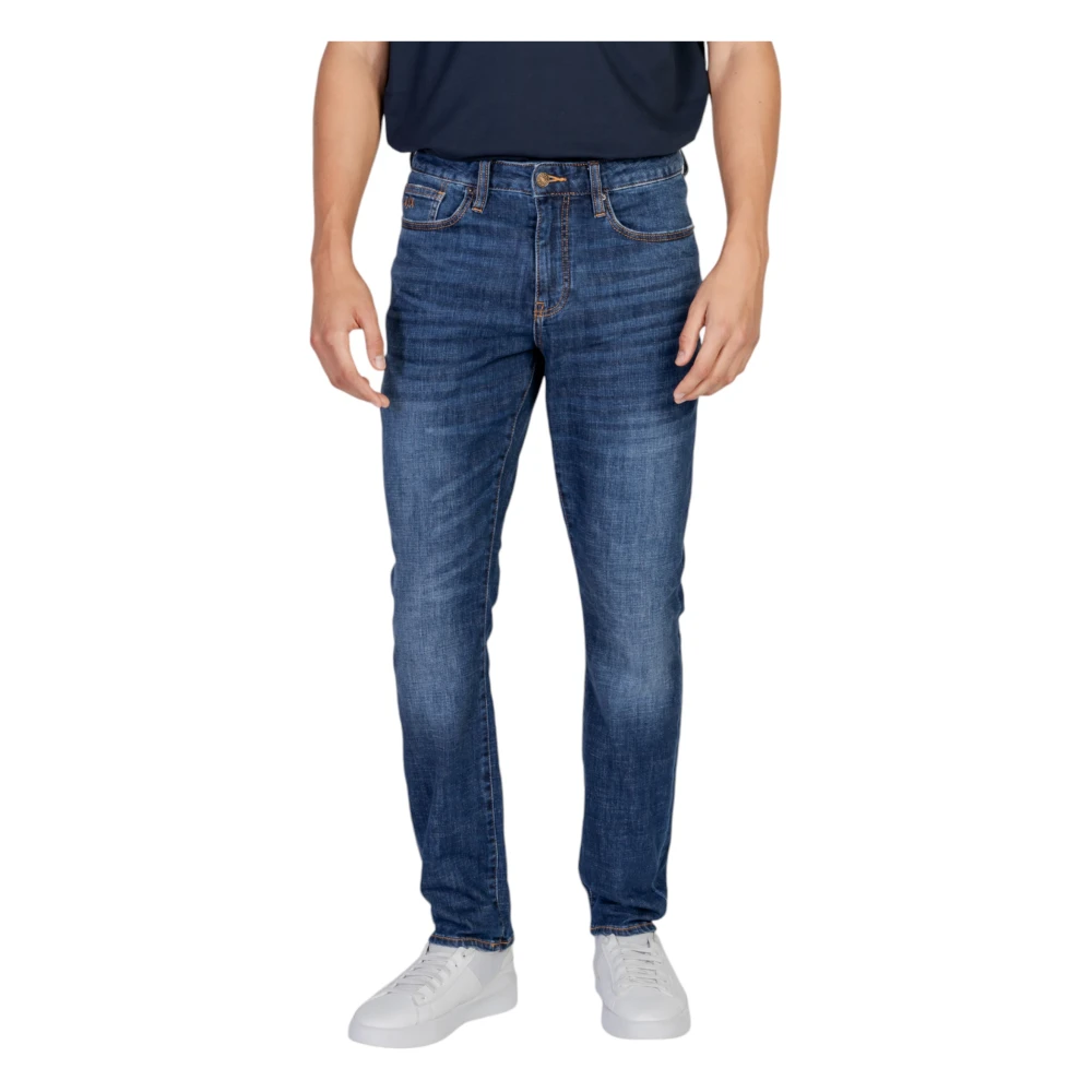 Armani Exchange Blauwe Zip Broek met Zakken Blue Heren