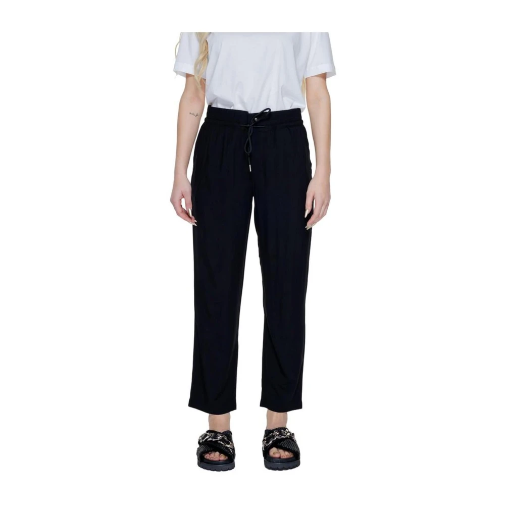 Street One Viscose Regular Broek voor Vrouwen Black Dames