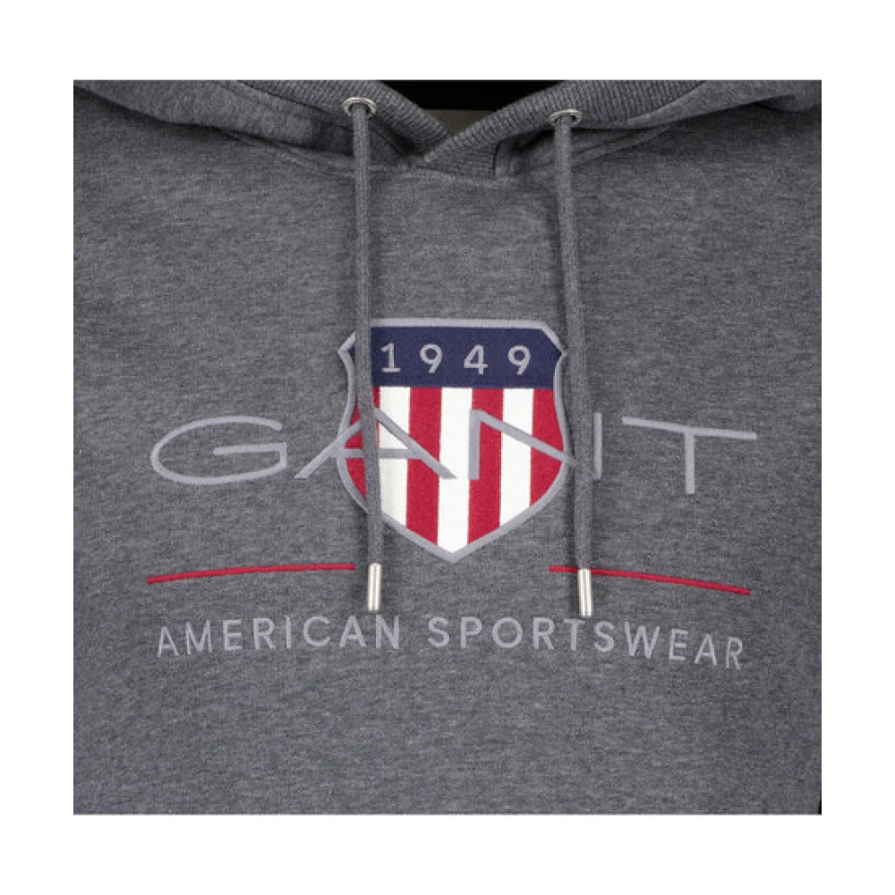 Gant Archief Shield Hoodie Gray Heren
