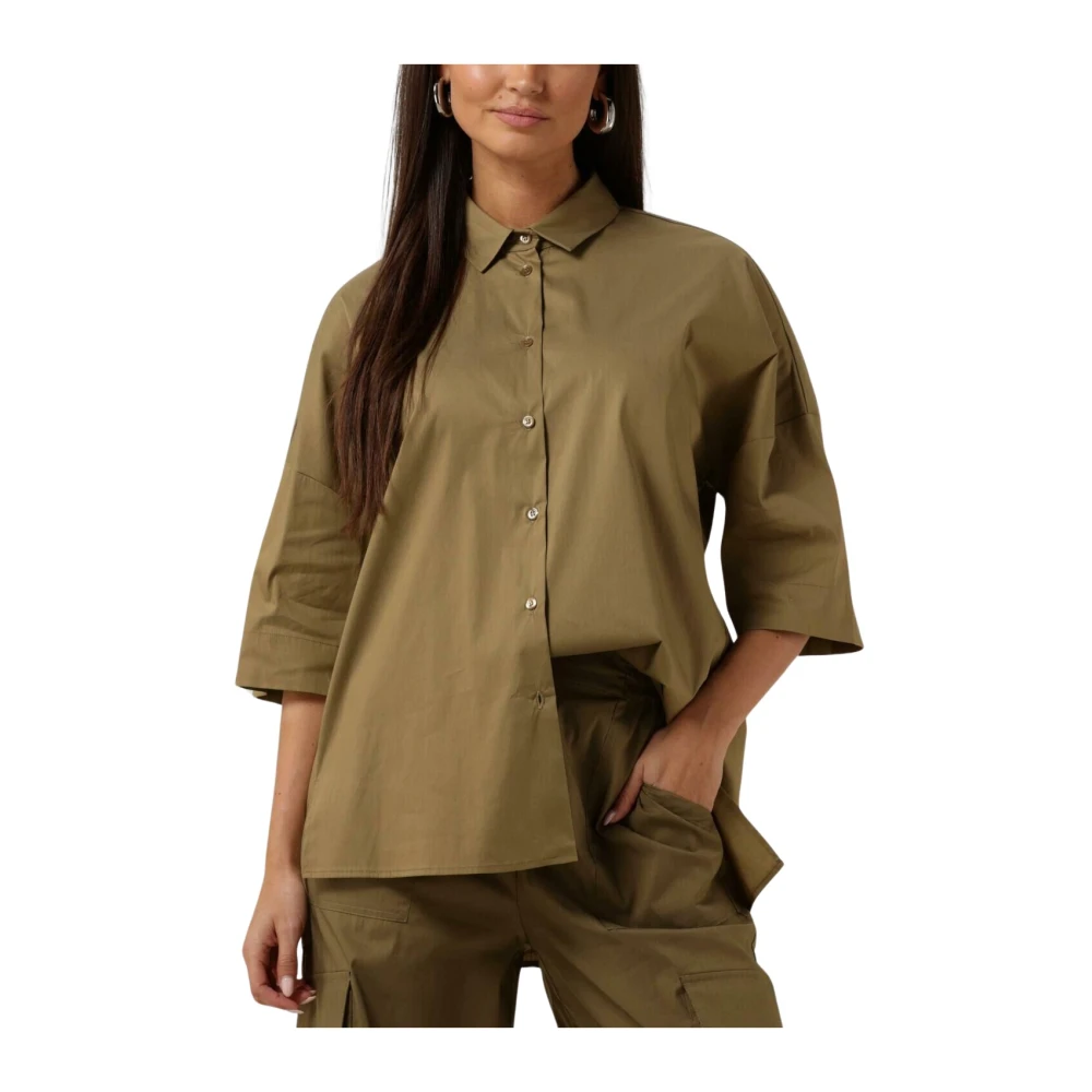 Semicouture Olijfgroen Shirt Stijlvolle Blouse Green Dames