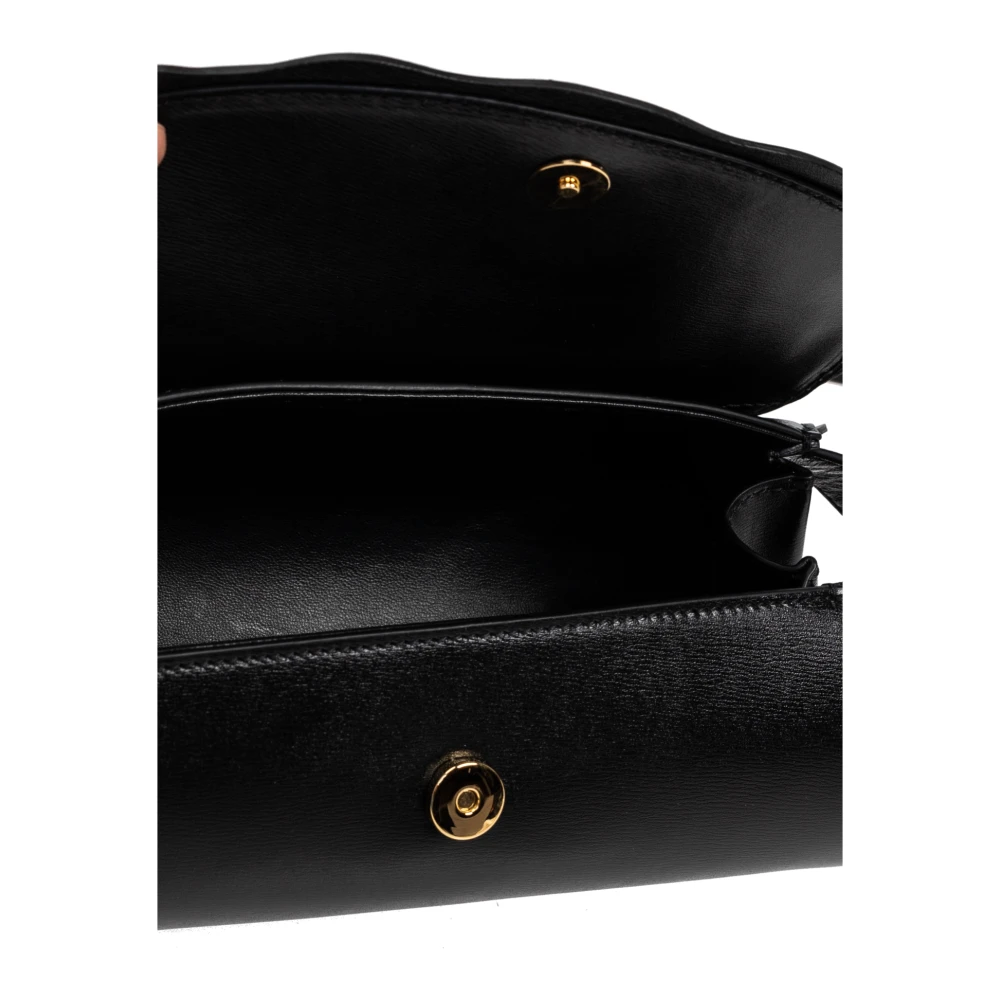 Jil Sander Schoudertas Cannolo Mini Wave Black Dames