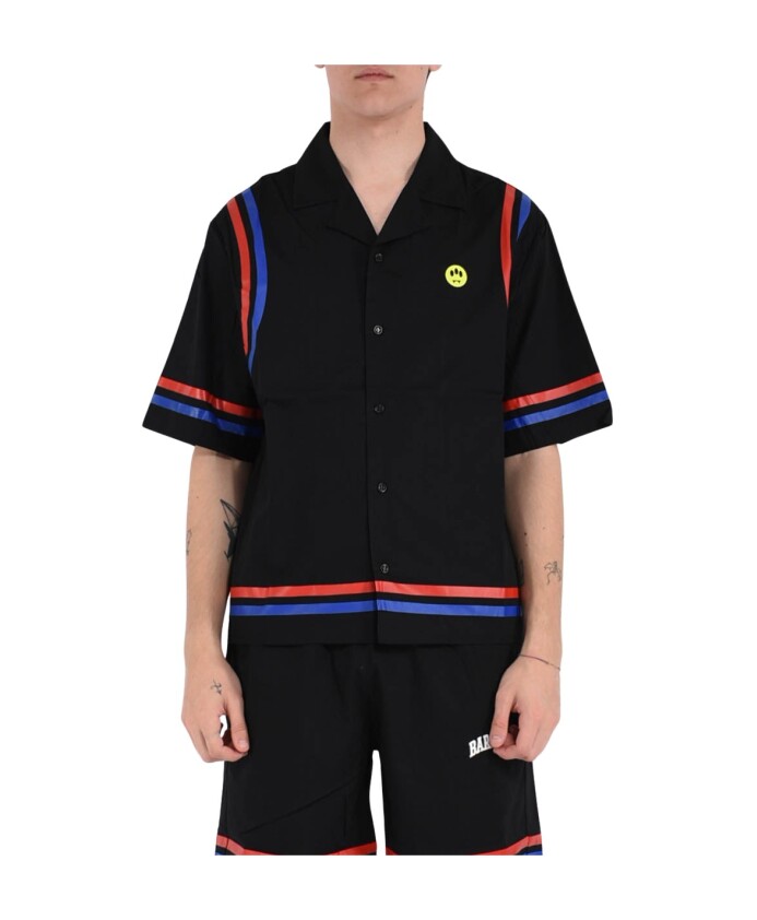 short-sleeve-cotton-shirt-with-stripes