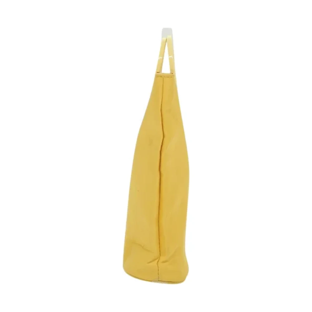 Celine Vintage Pre-owned Nylon handbags Yellow Dames