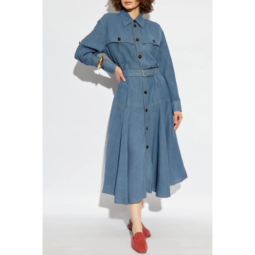 Bottega Veneta Overhemdjurk Blue Dames