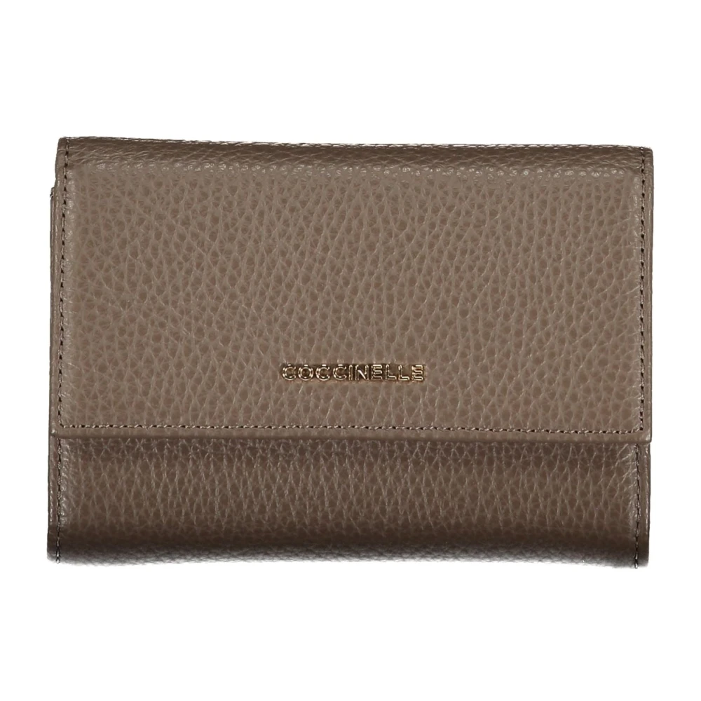 Coccinelle Women's Brown Wallet With Zipper Closure