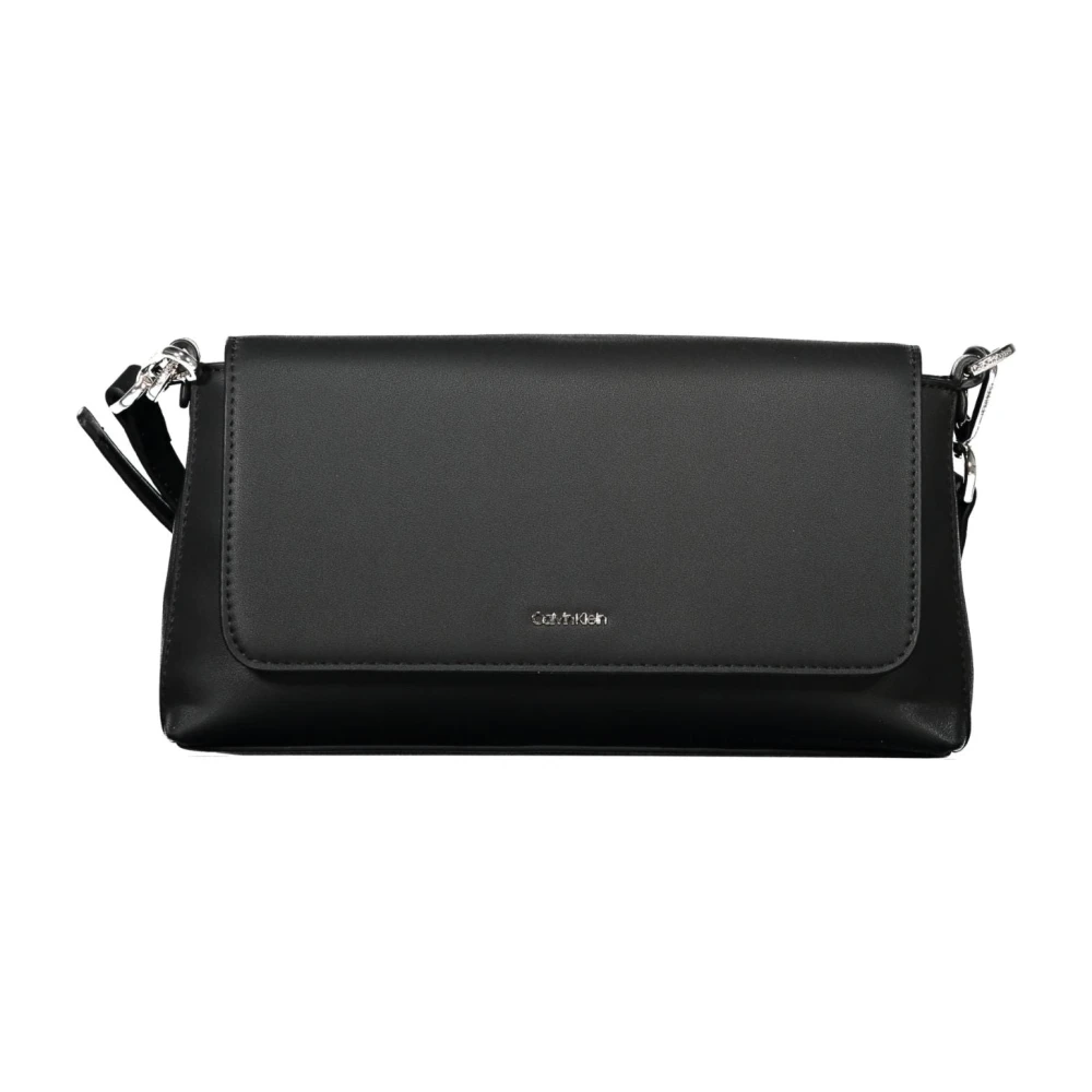 Calvin Klein Zwarte Schoudertas met Verstelbare Band Black Dames