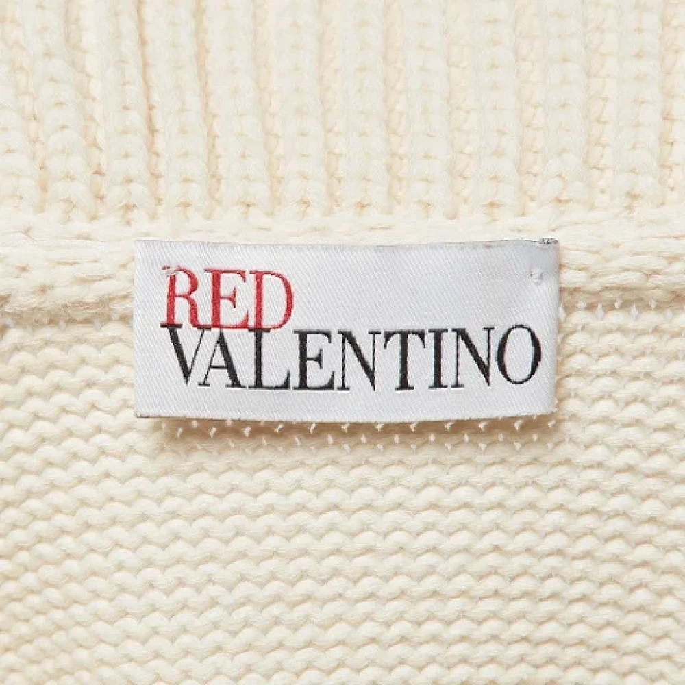 Valentino Vintage Pre-owned Knit outerwear Beige Dames