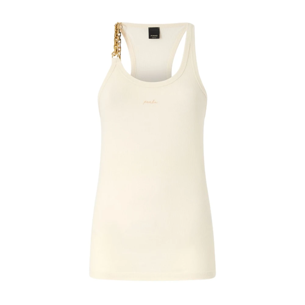 Pinko Top Avec Détail Femme Tops Beige 38 Fr