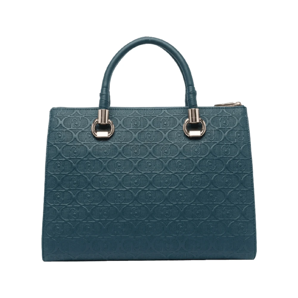 Liu Jo Diep Smaragd Minimalistische Handtas Blue Dames