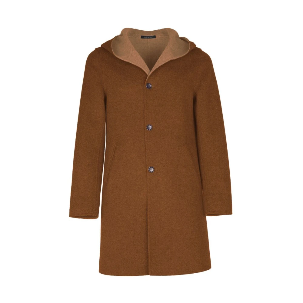 Made in Italia Bruine Virgin Wool Jacket Loro Piana Brown Heren