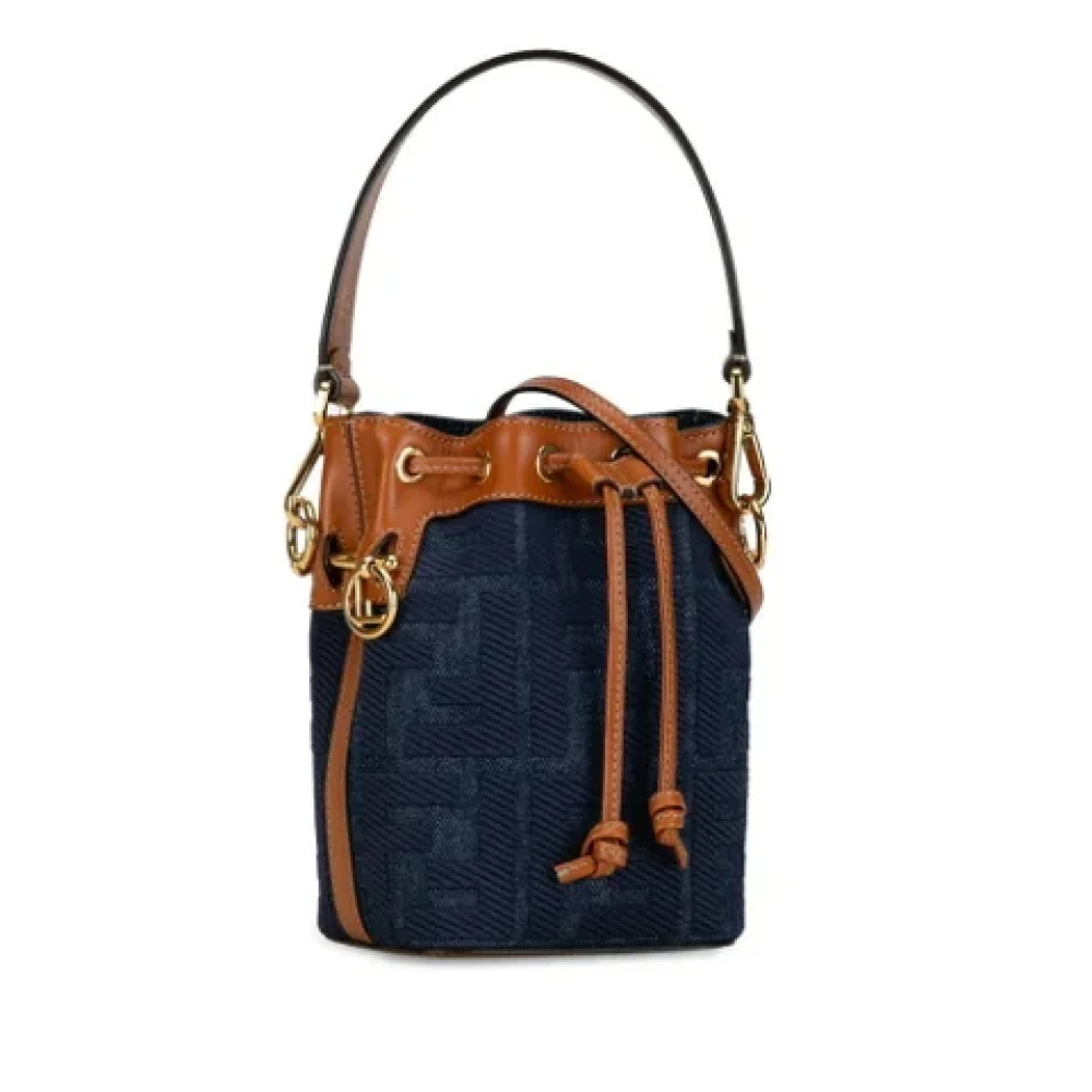 Fendi Vintage Pre-owned Denim fendi-bags Blue Dames