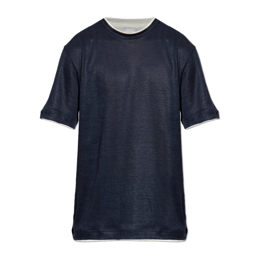 Eleventy Uomo Blu Top, L, New,