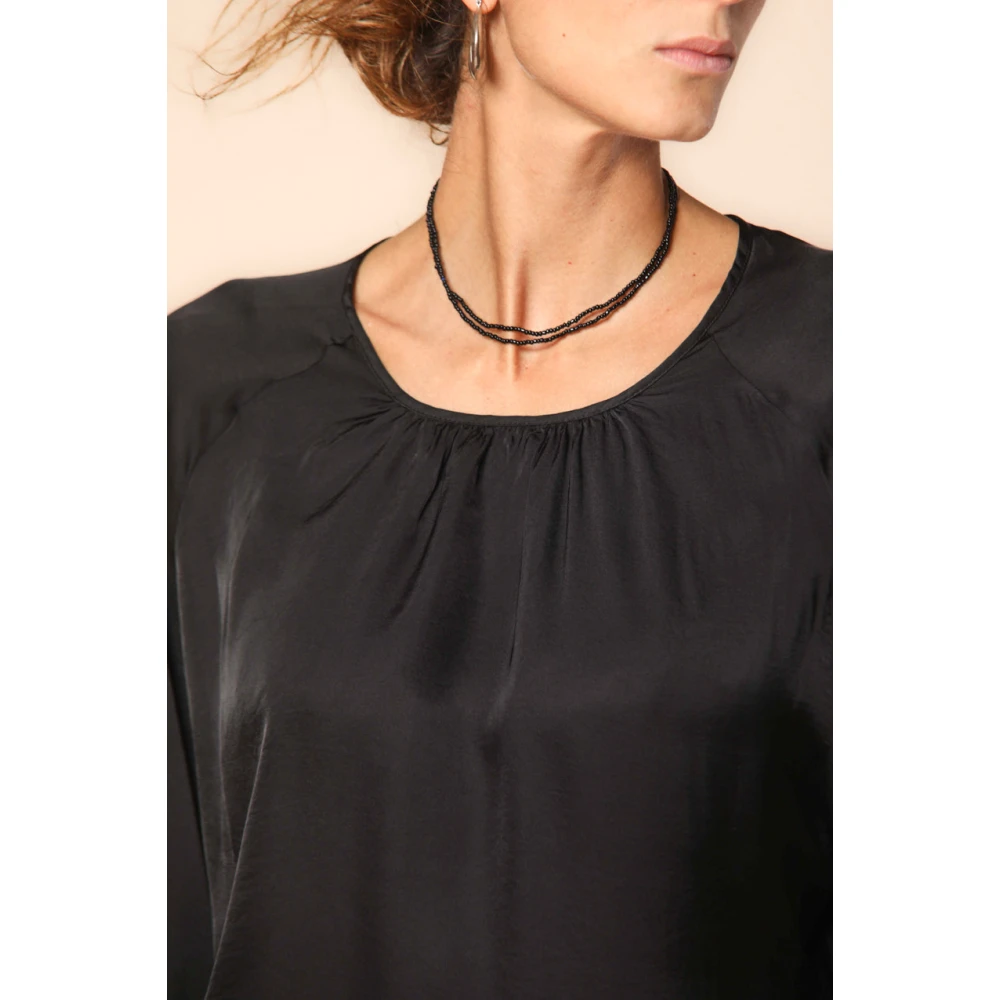 Mason's Elegante Viscose Winter Shirt Carla Black Dames