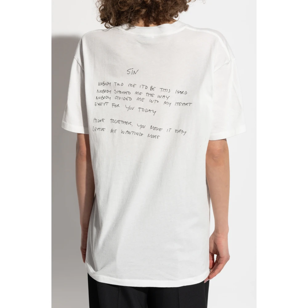 Anine Bing Walker Tee Lyrics White Dames