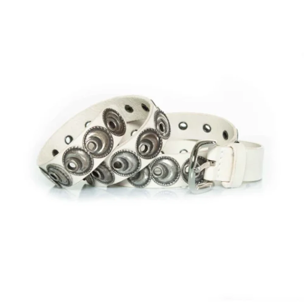 Isabel Marant Pre-owned Leather belts White Dames