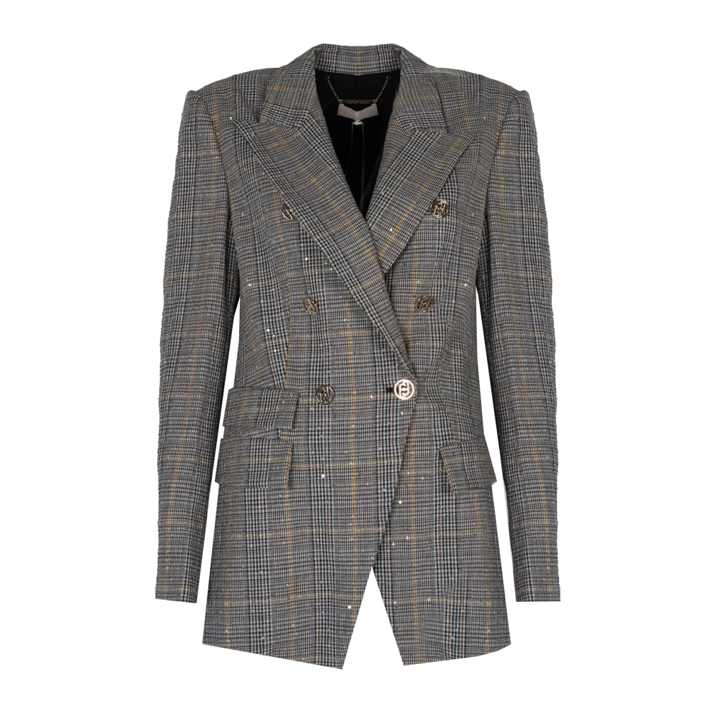 Liu Jo Klassieke Double-Breasted Blazer Gray Dames