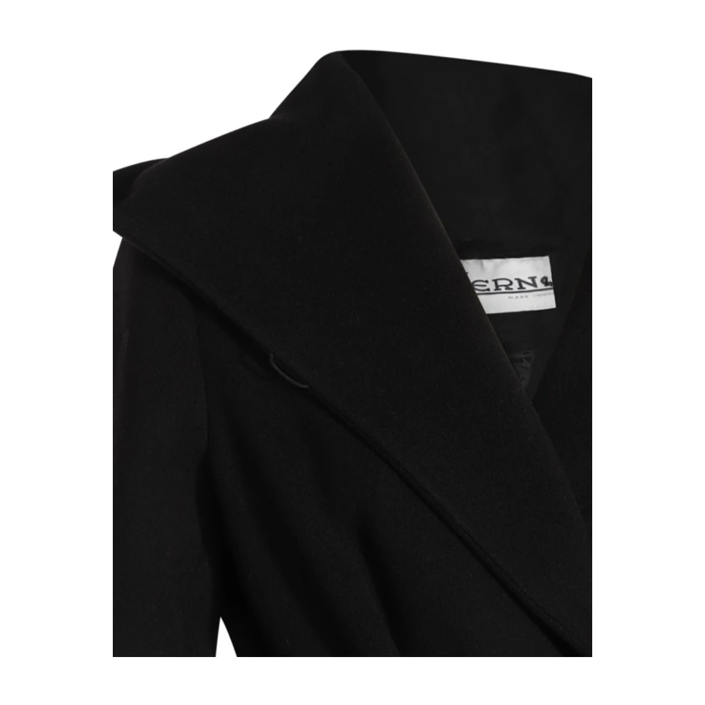 Herno Cappotto Belted Coat Black Dames