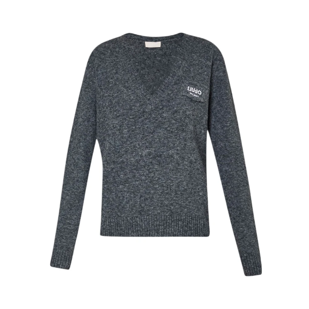 Liu Jo Stijlvolle Gebreide Top Gray Dames