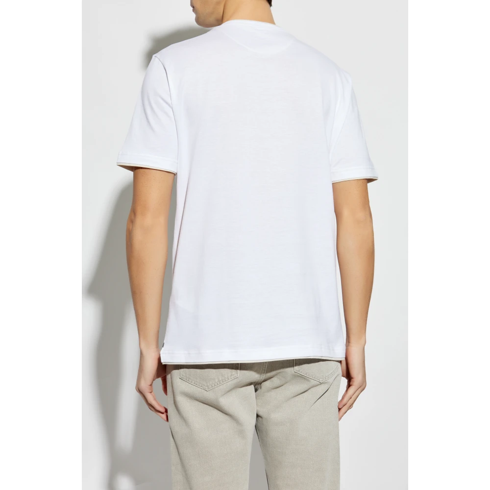 Eleventy Katoenen T-shirt White Heren