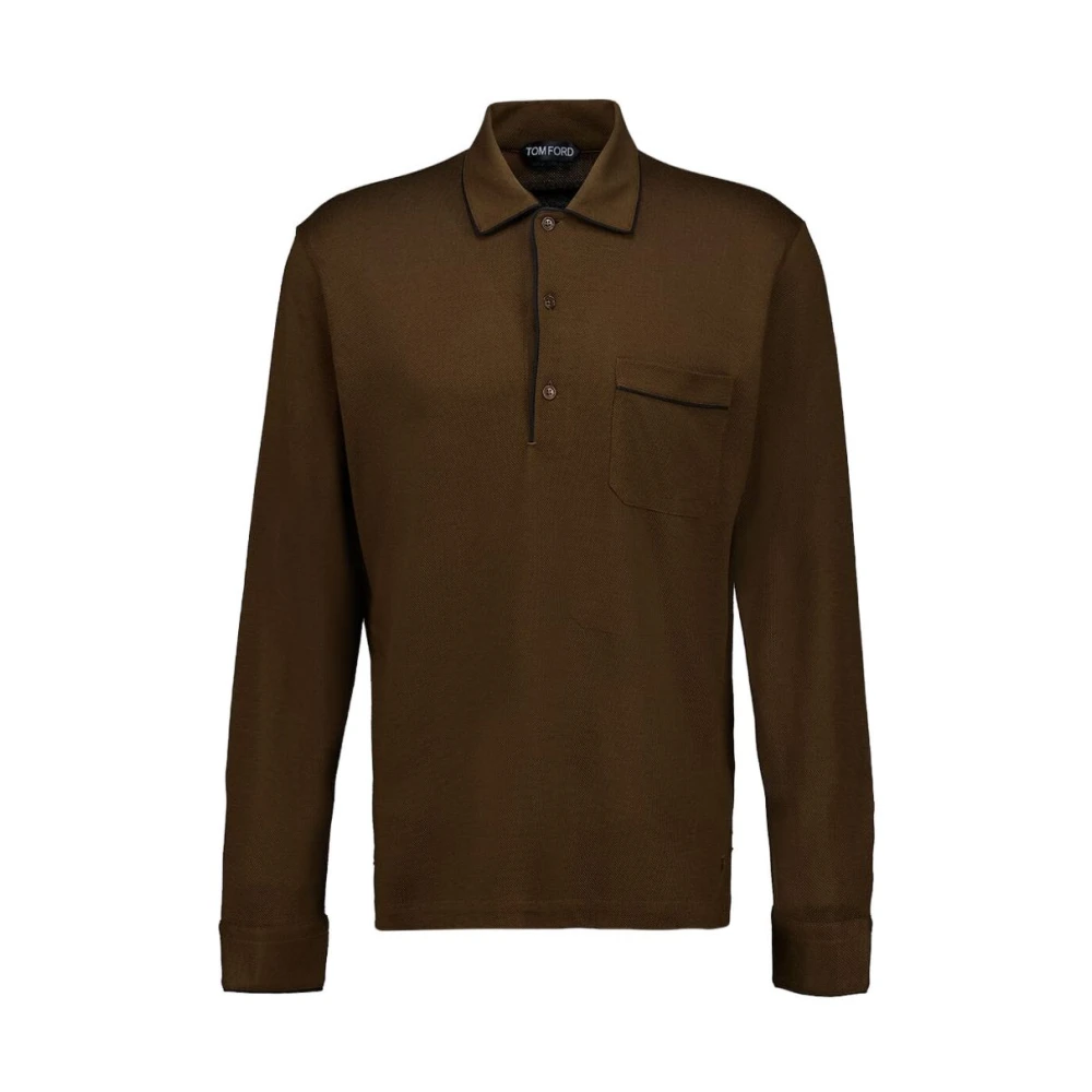 Tom Ford Uomo Marrone Top, L, New,