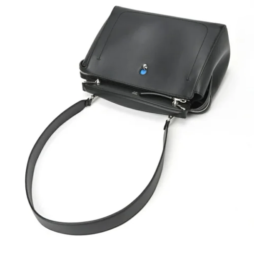 Fendi Vintage Pre-owned Leather shoulder-bags Black Dames