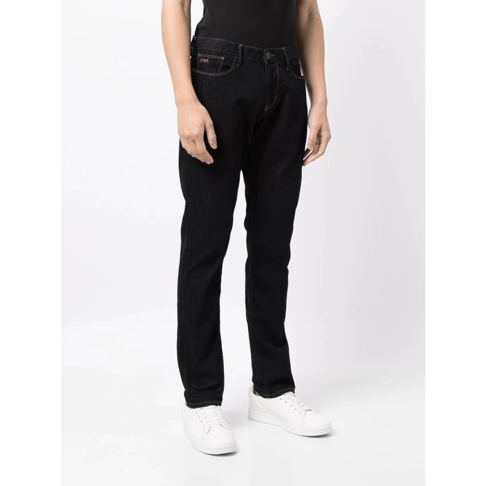 Emporio Armani Klassieke 5-Pocket Broek Black Heren
