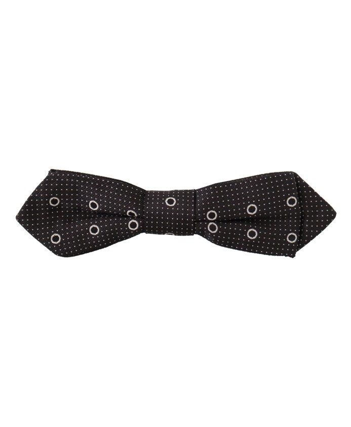 papillon-en-soie-a-pois-noir-et-blanc