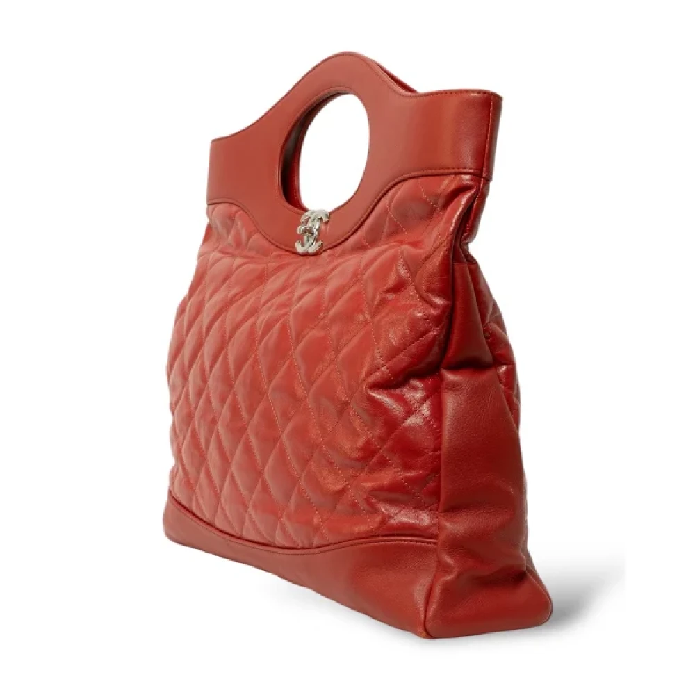 Chanel Vintage Pre-owned Canvas handbags Red Dames
