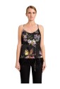 korte-gevederde-top-in-zwart-multicolor