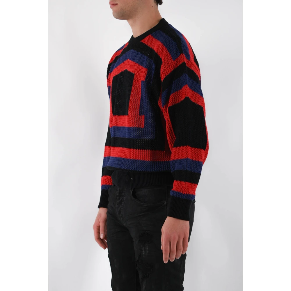 Aries Gehaakte Temple Polo Shirt Multicolor Heren
