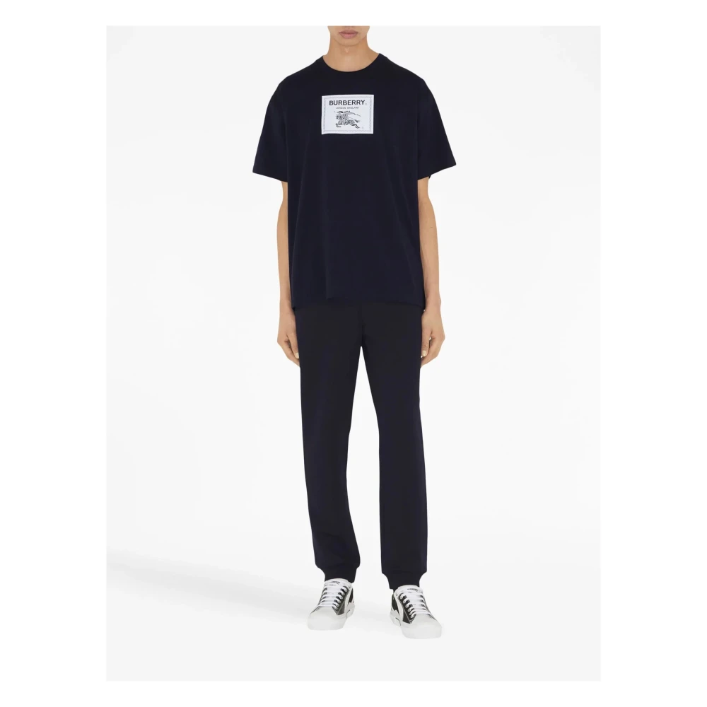 Burberry Zwarte Katoenen T-shirt Prorsum Black Heren