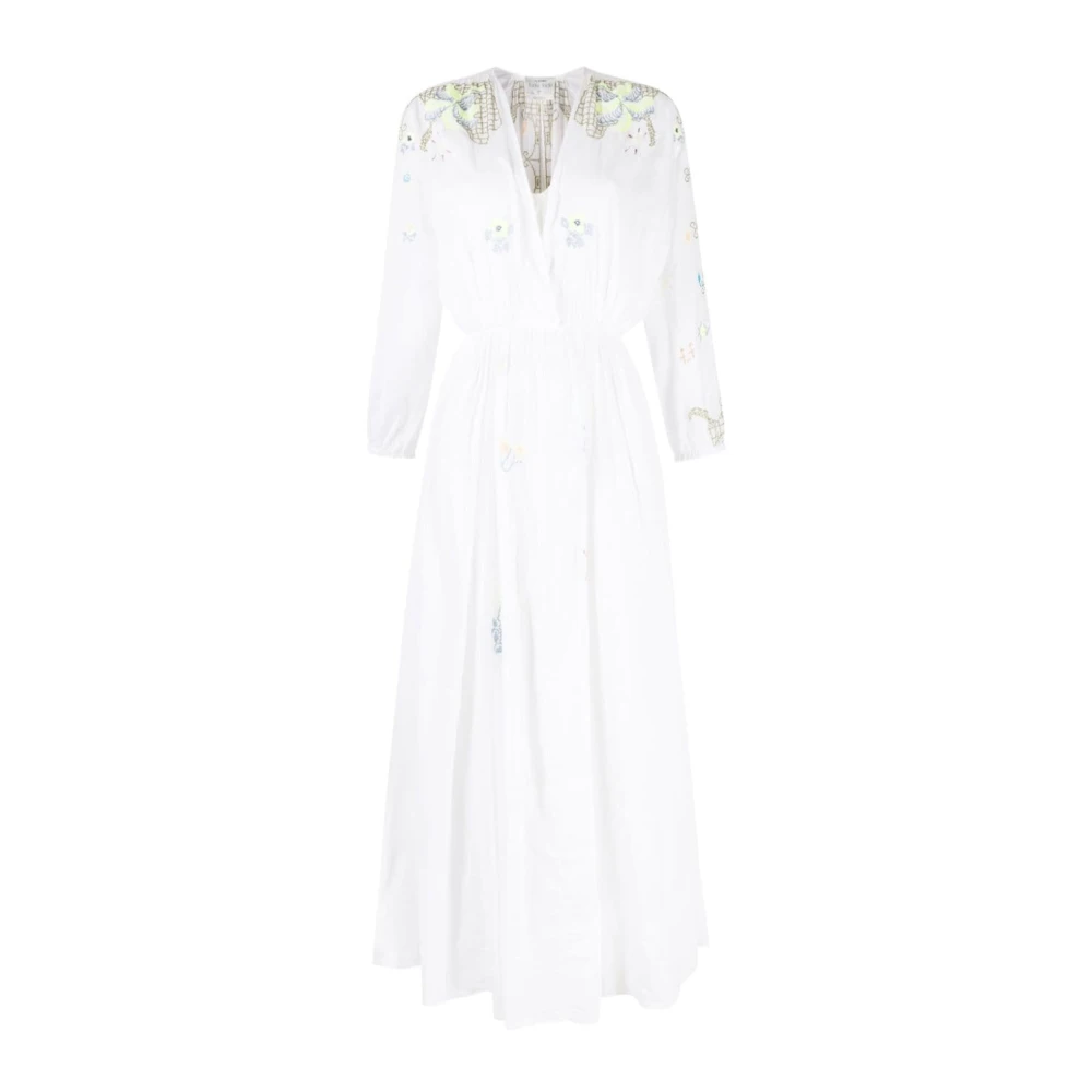 Forte Geborduurde jurk White Dames