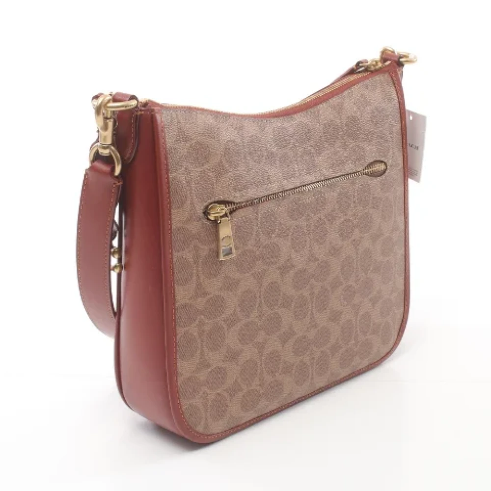 Coach Pre-owned Canvas shoulder-bags Beige Dames