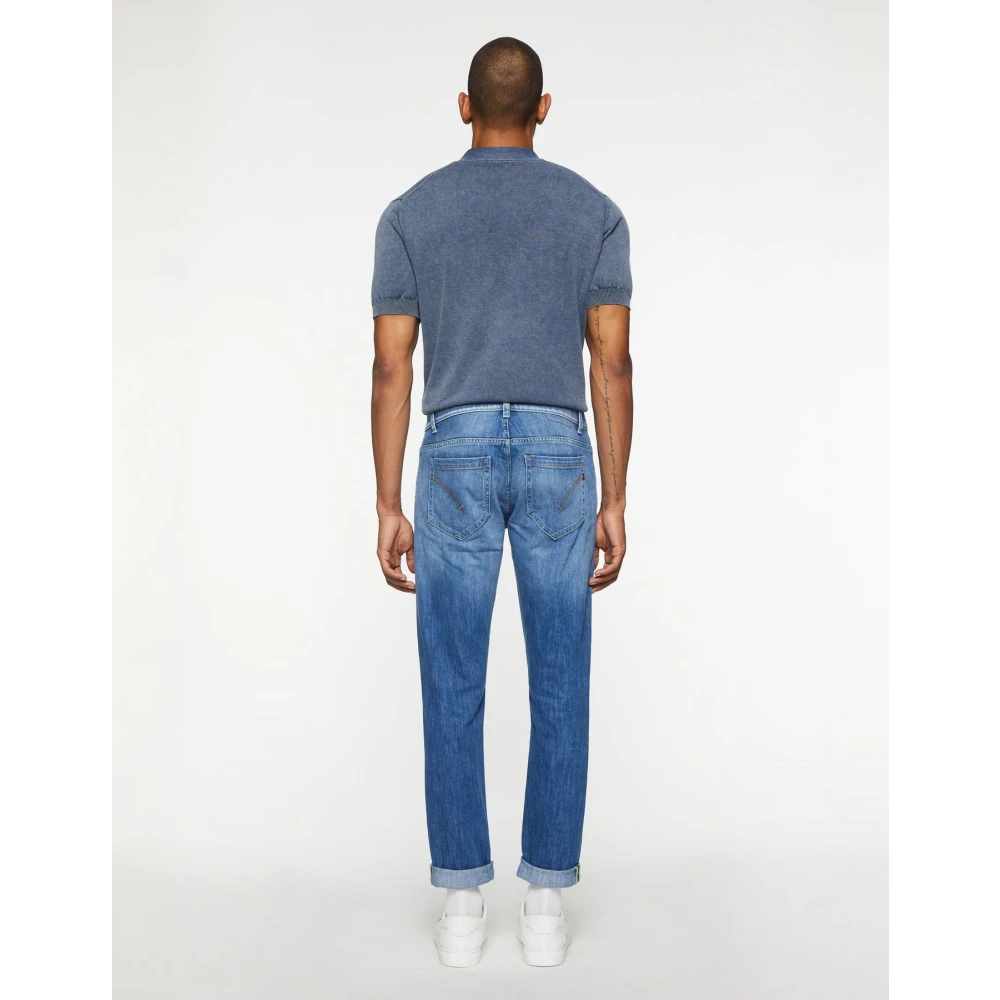 Dondup Cropped Jeans Blue Heren