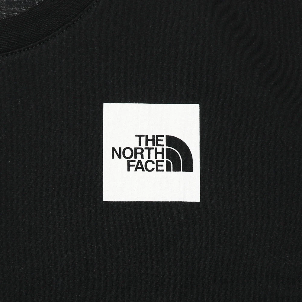 The North Face Zwarte Cropped Fine Tee Streetwear Collectie Black Dames