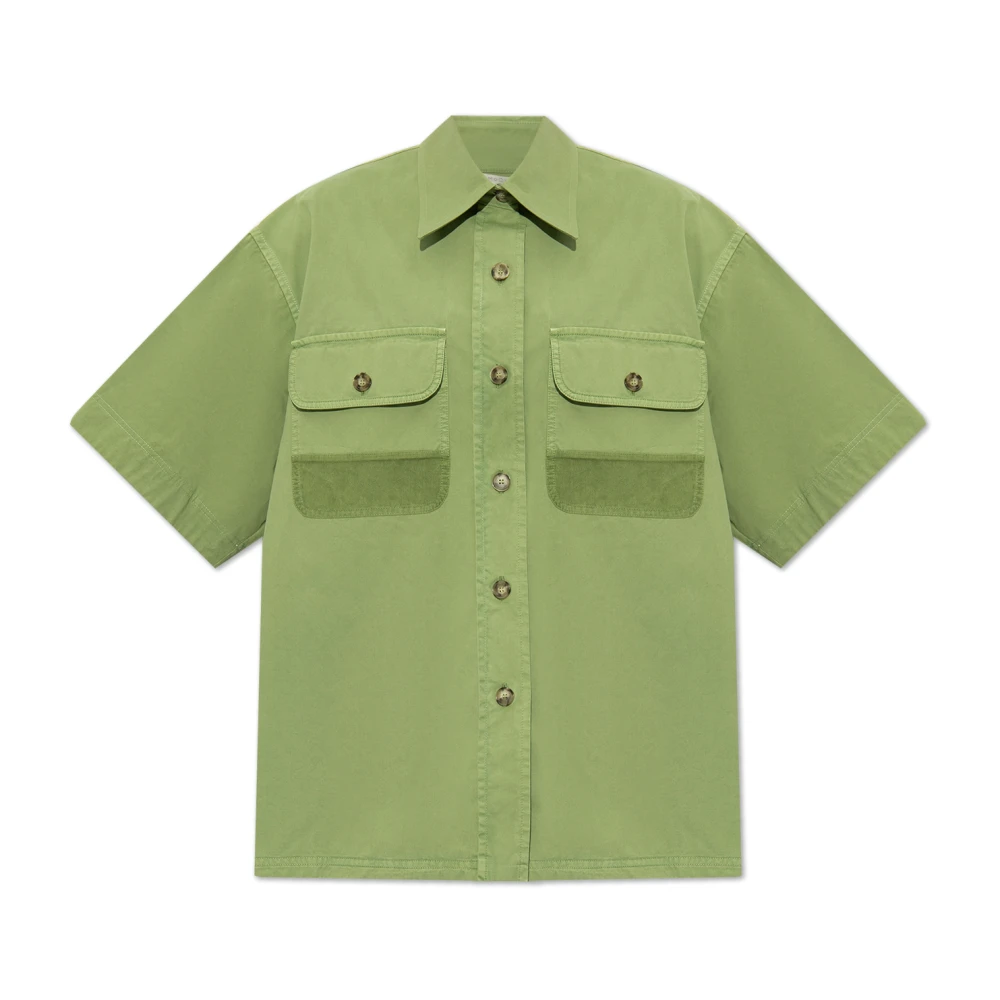 Stella McCartney Oversize skjorta Green, Dam