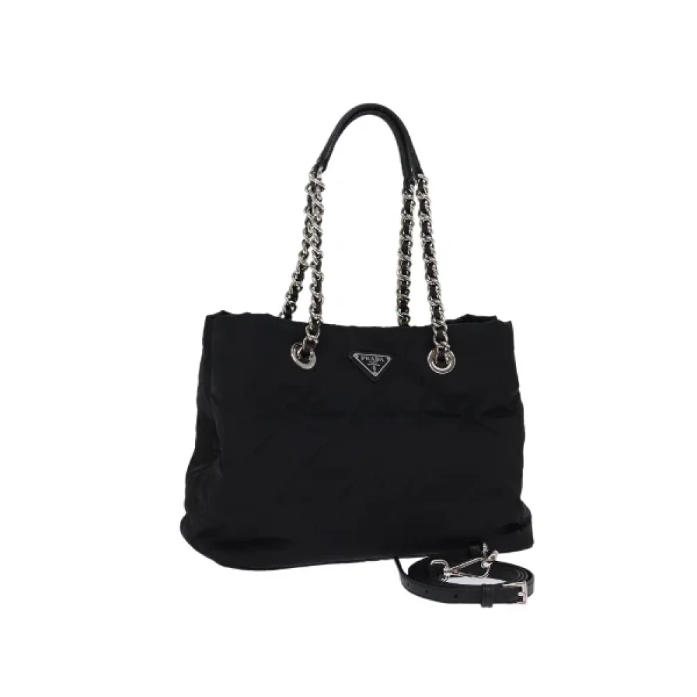 Prada Vintage Pre-owned Nylon prada-bags Black Dames