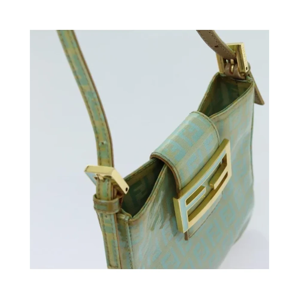Fendi Vintage Pre-owned Canvas fendi-bags Green Dames