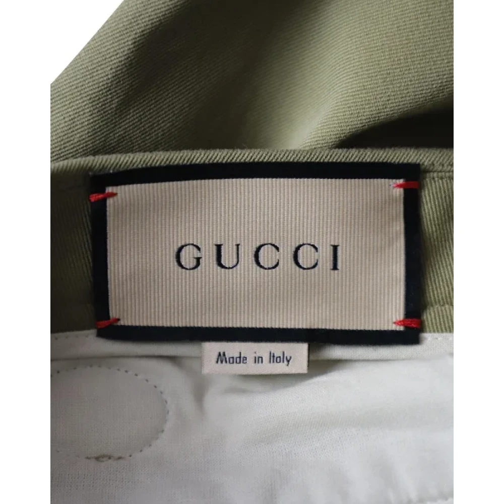Gucci Vintage Pre-owned Cotton bottoms Green Heren
