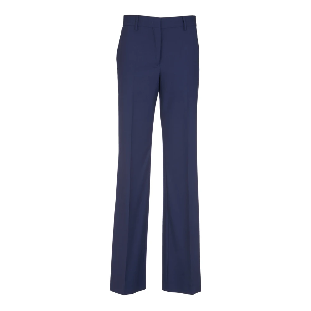 Msgm Blauwe Straight Leg Broek Vrouwen Blue Dames