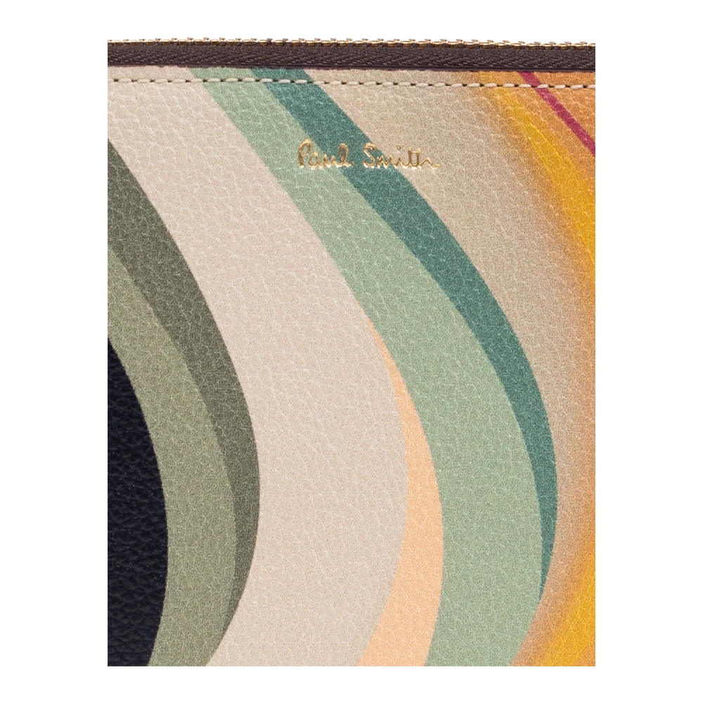 Paul Smith Leren portemonnee met bedrukt logo Multicolor Dames