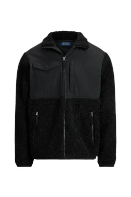 Blouson i sherpa/nylon