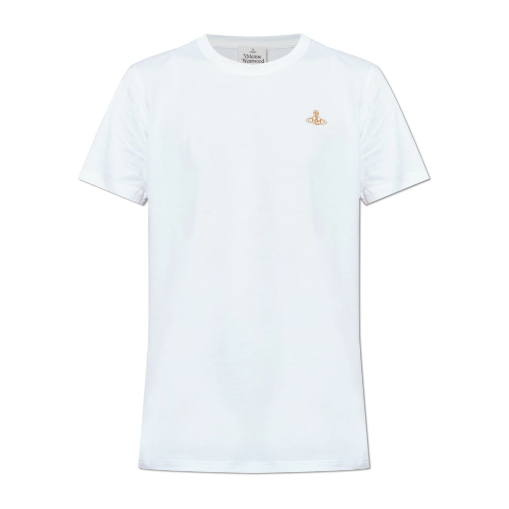 Vivienne Westwood Men's White T-Shirts, Xl, Logo T-Shirt