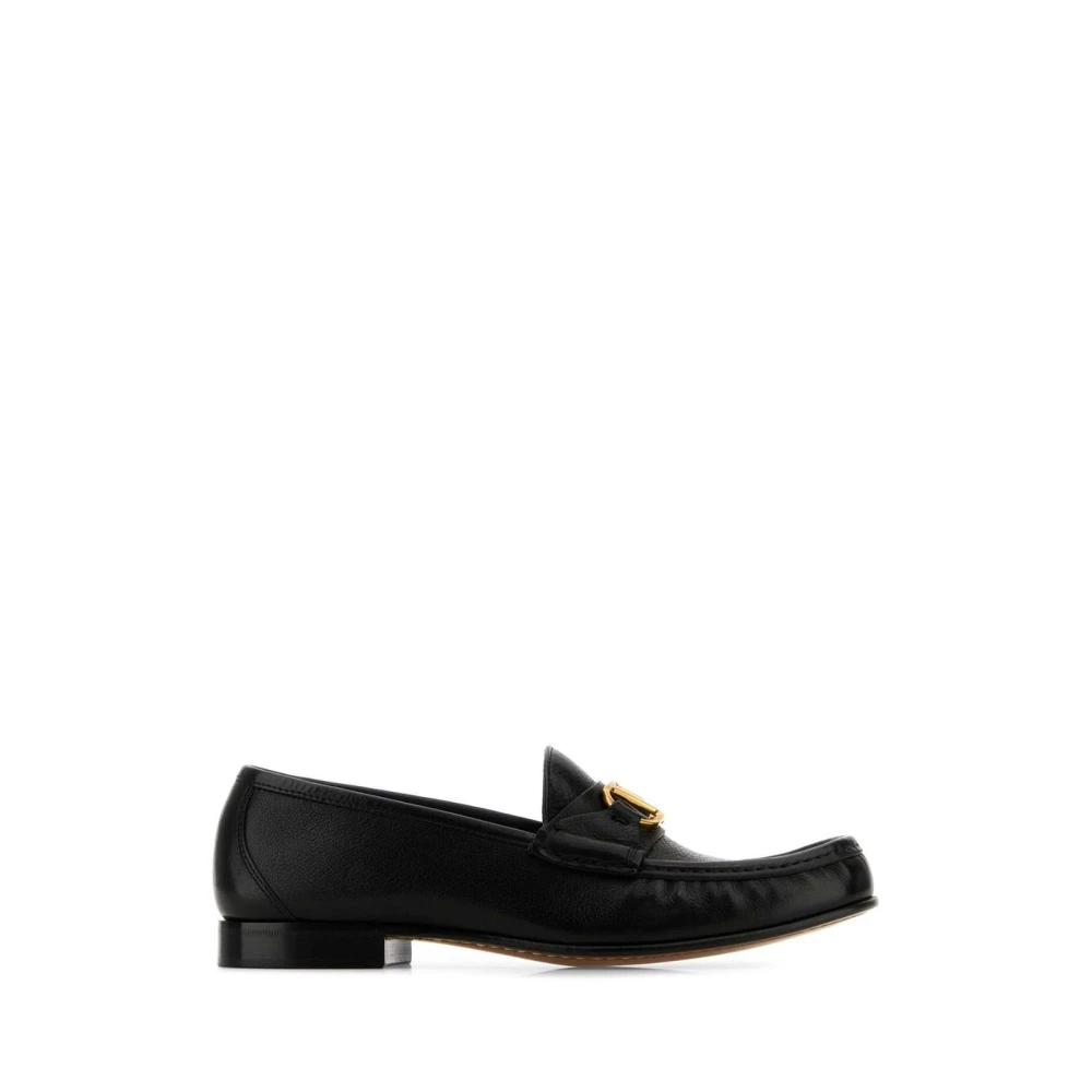 Valentino Garavani Black Loafers, Female, 4 Uk, Vlogo Signature Loafers